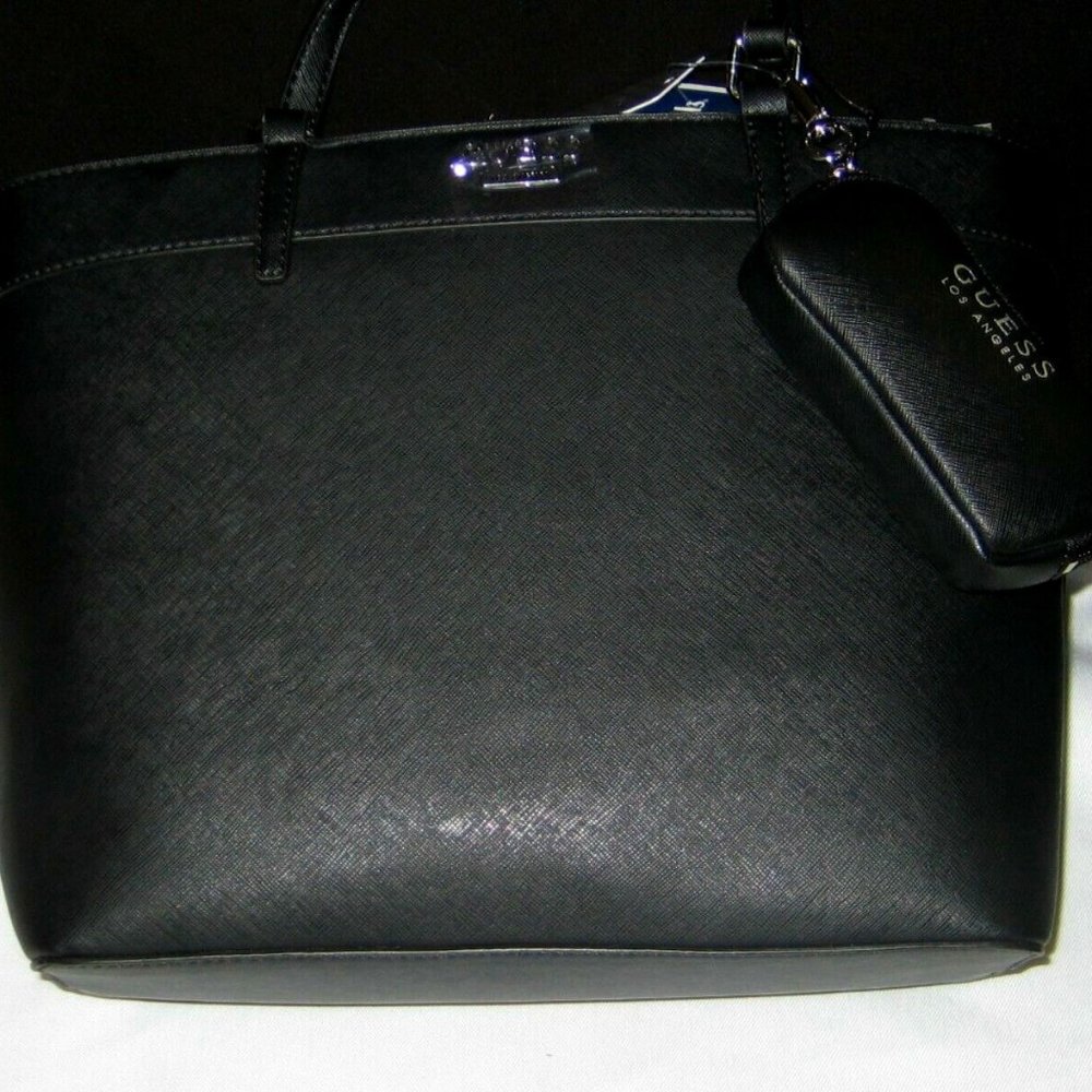 Guess Women's Black Satchel Shoulder Handbag